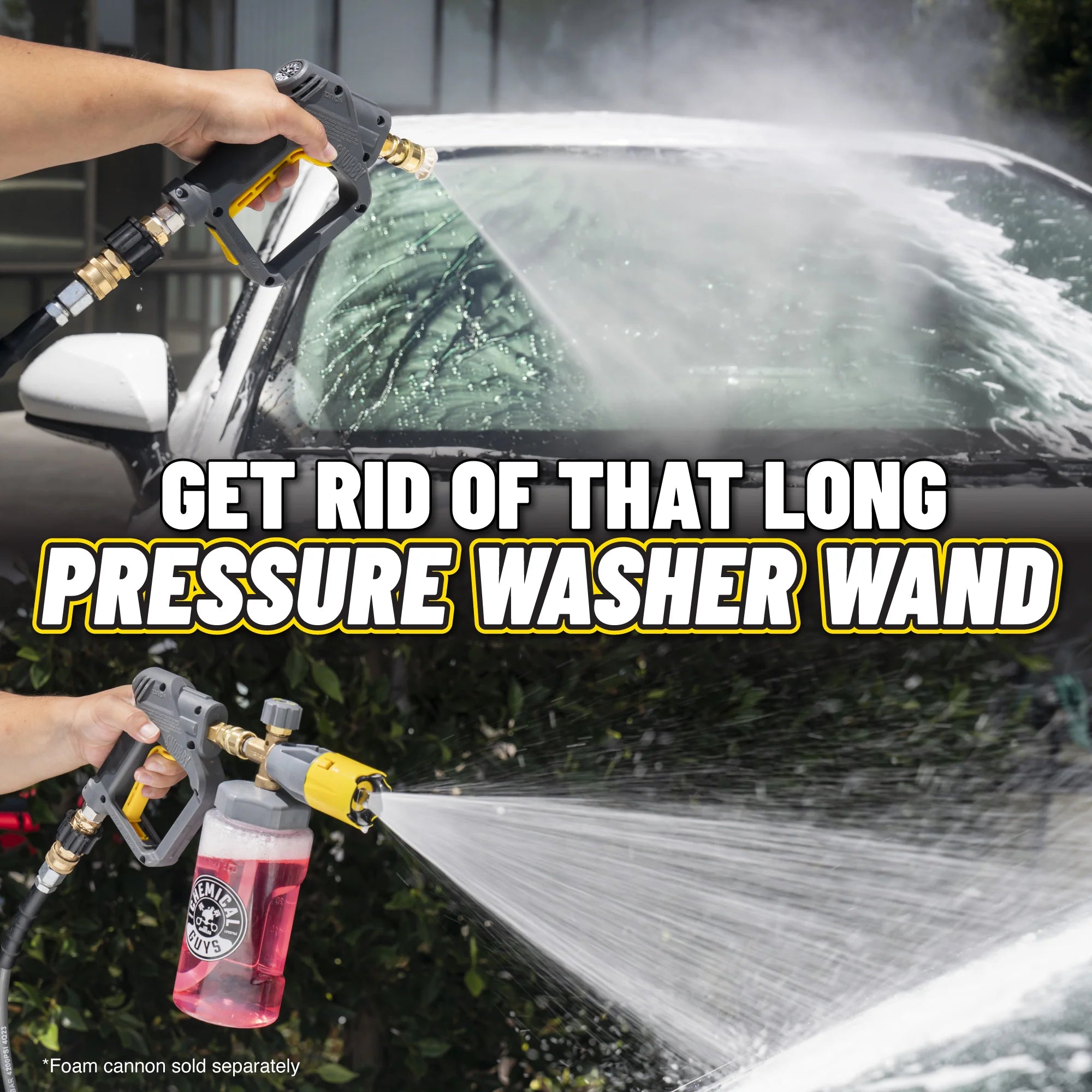 Chemical Guys TORQ Snubby Pressure Washer Gun - Foam Cannon Attachment - Image 7