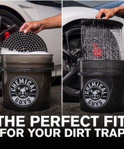 Alternative view of Chemical Guys Heavy Duty Ultra Clear Detailing Bucket, 4.25 Gal, Smoked Obsidian Black