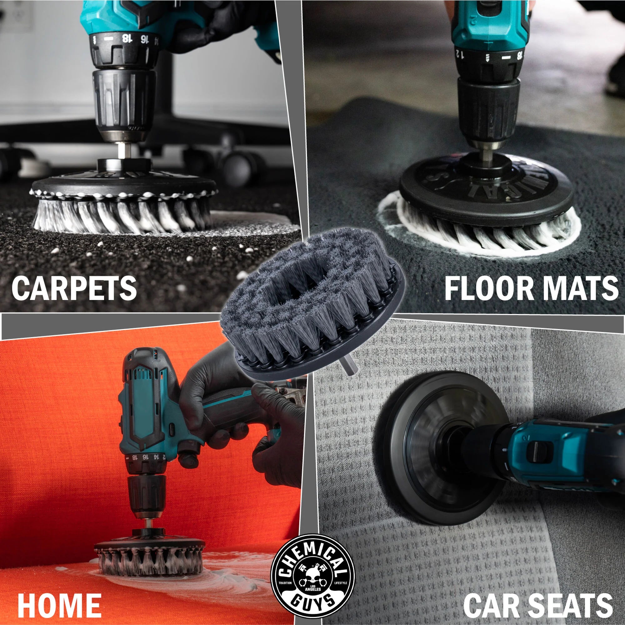 Chemical Guys Chemical Guys Spinner Multi-Surface Drill Brush, Light Duty - Image 8
