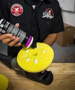 Alternative view of Chemical Guys Yellow Hex-Logic Quantum Heavy Cutting Pad