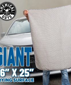 Alternative view of Chemical Guys Waffle Weave Gray Matter Microfiber Drying Towel