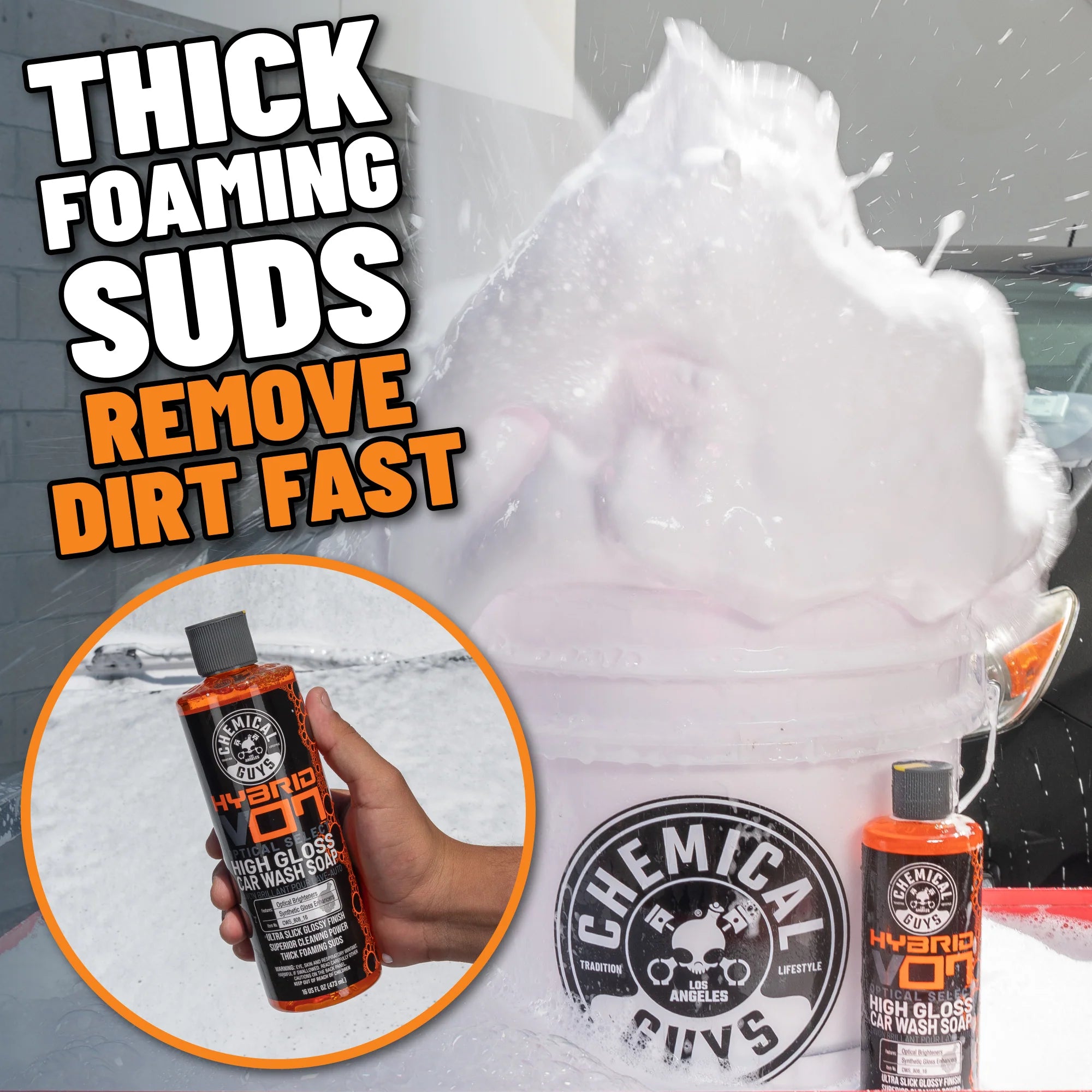 Chemical Guys Hybrid V07 Optical Select High Gloss Car Wash Soap - Image 14