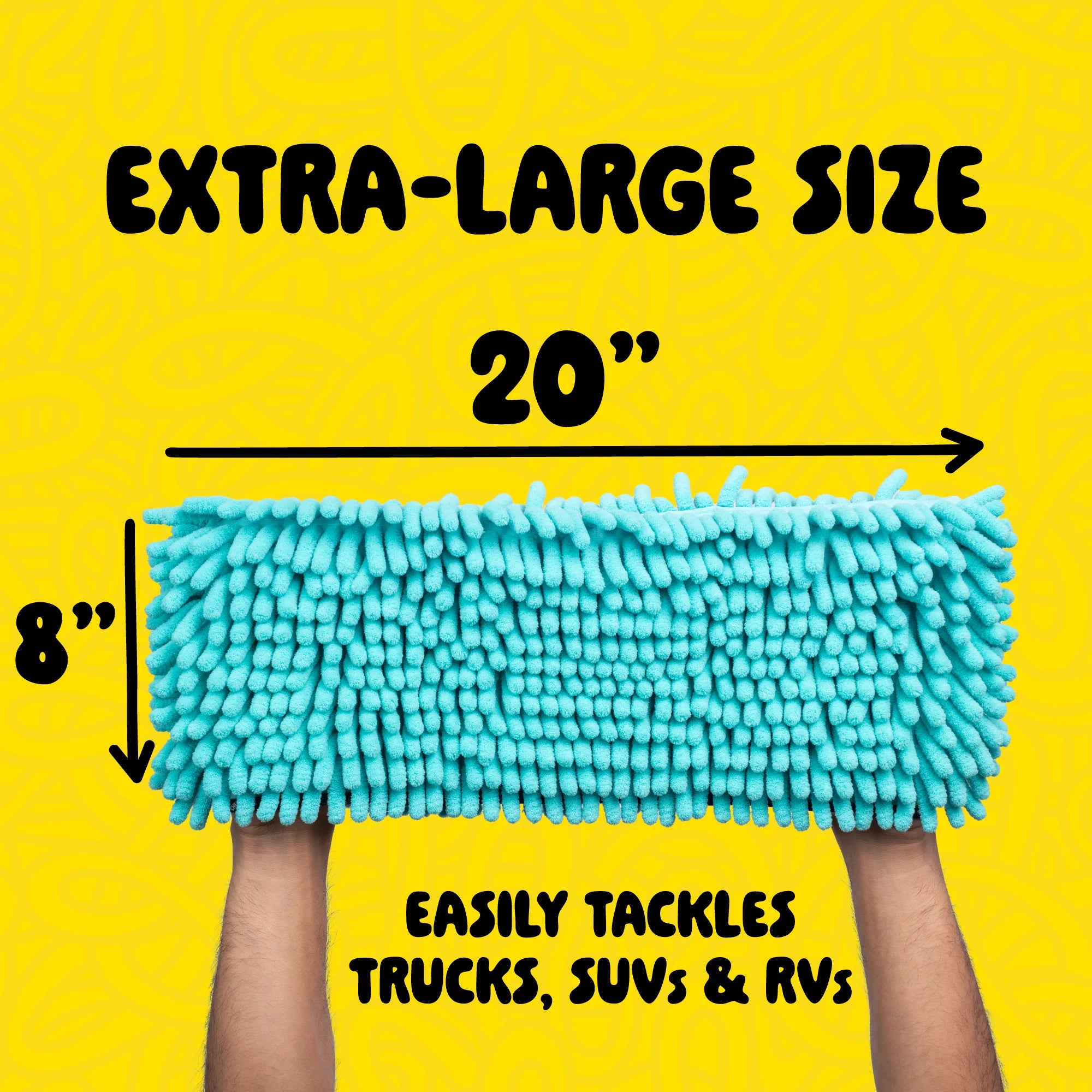 Chemical Guys Big Noodle Grip & Glide Two Handed Wash Mitt - Image 5