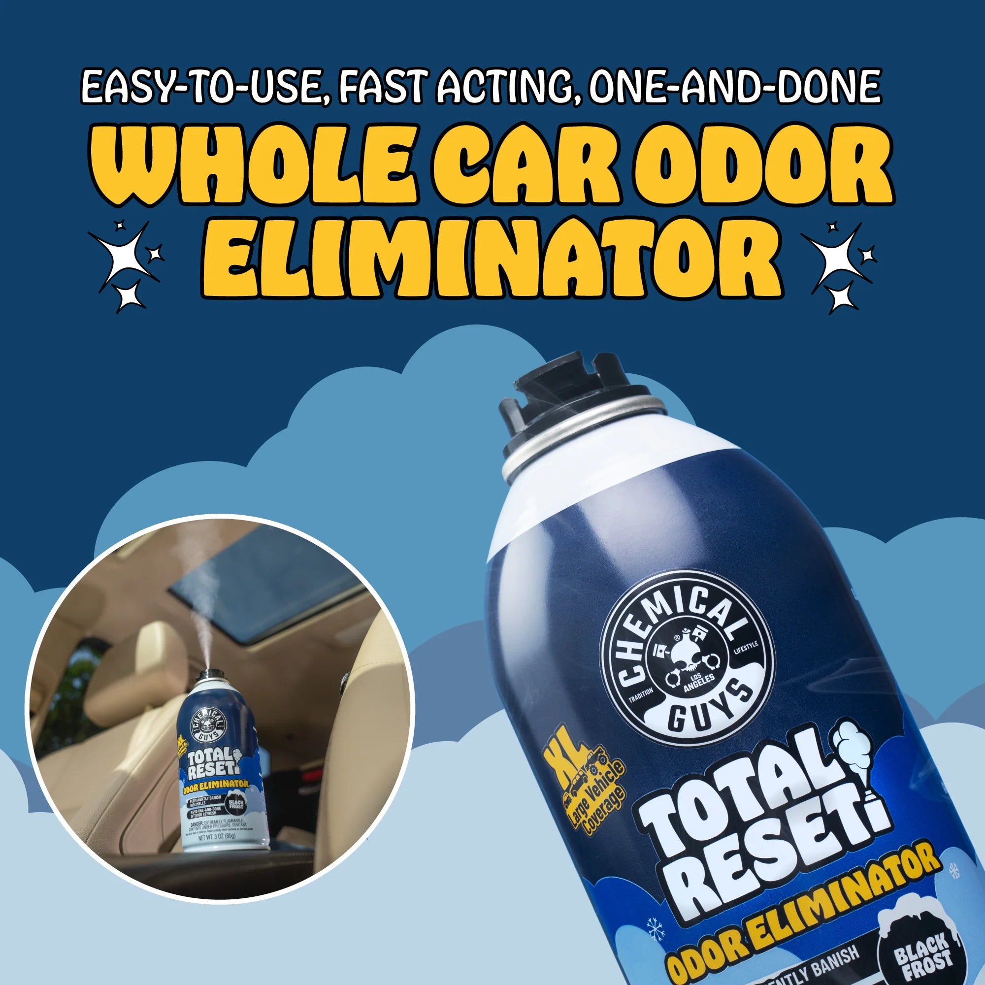 Chemical Guys Total Reset Odor Eliminator - Black Frost Scent - Image 3