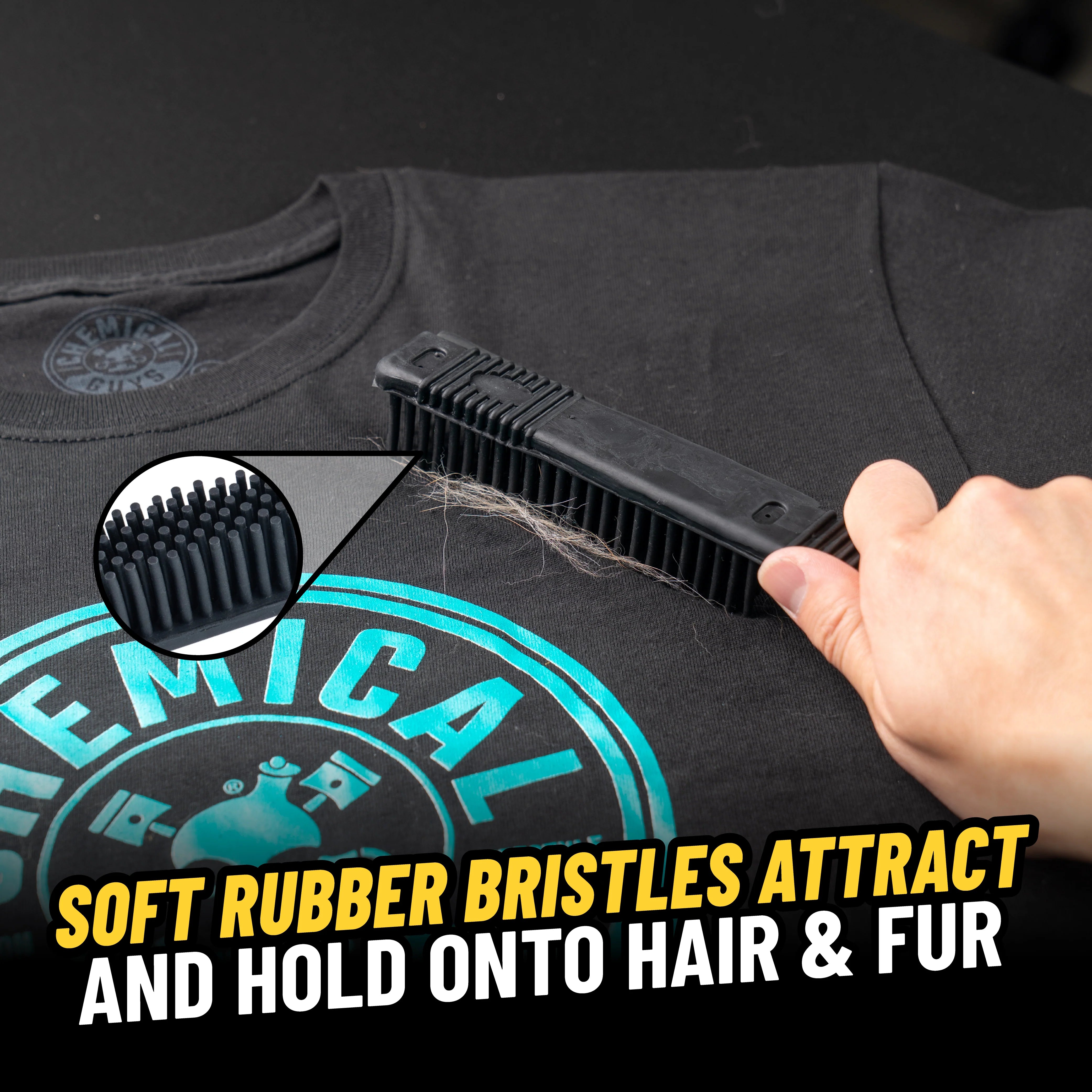 Chemical Guys Professional Rubber Pet Hair Removal Brush - Image 7