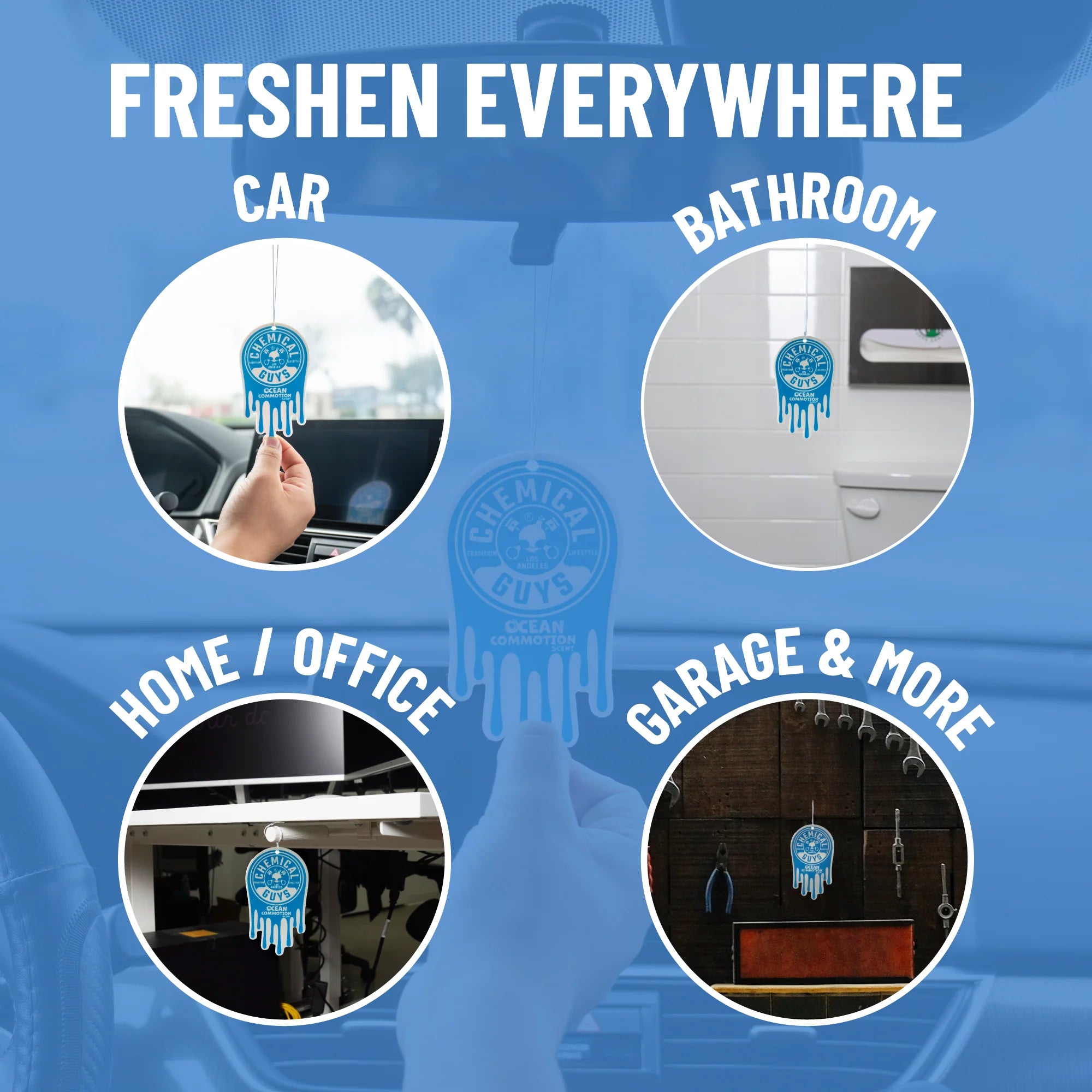 Chemical Guys Ocean Commotion Hanging Air Freshener - Image 6
