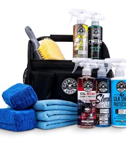 Chemical Guys Fabric Interior Cabin & Glass Cleaner Deluxe Kit w/Organizer Caddy