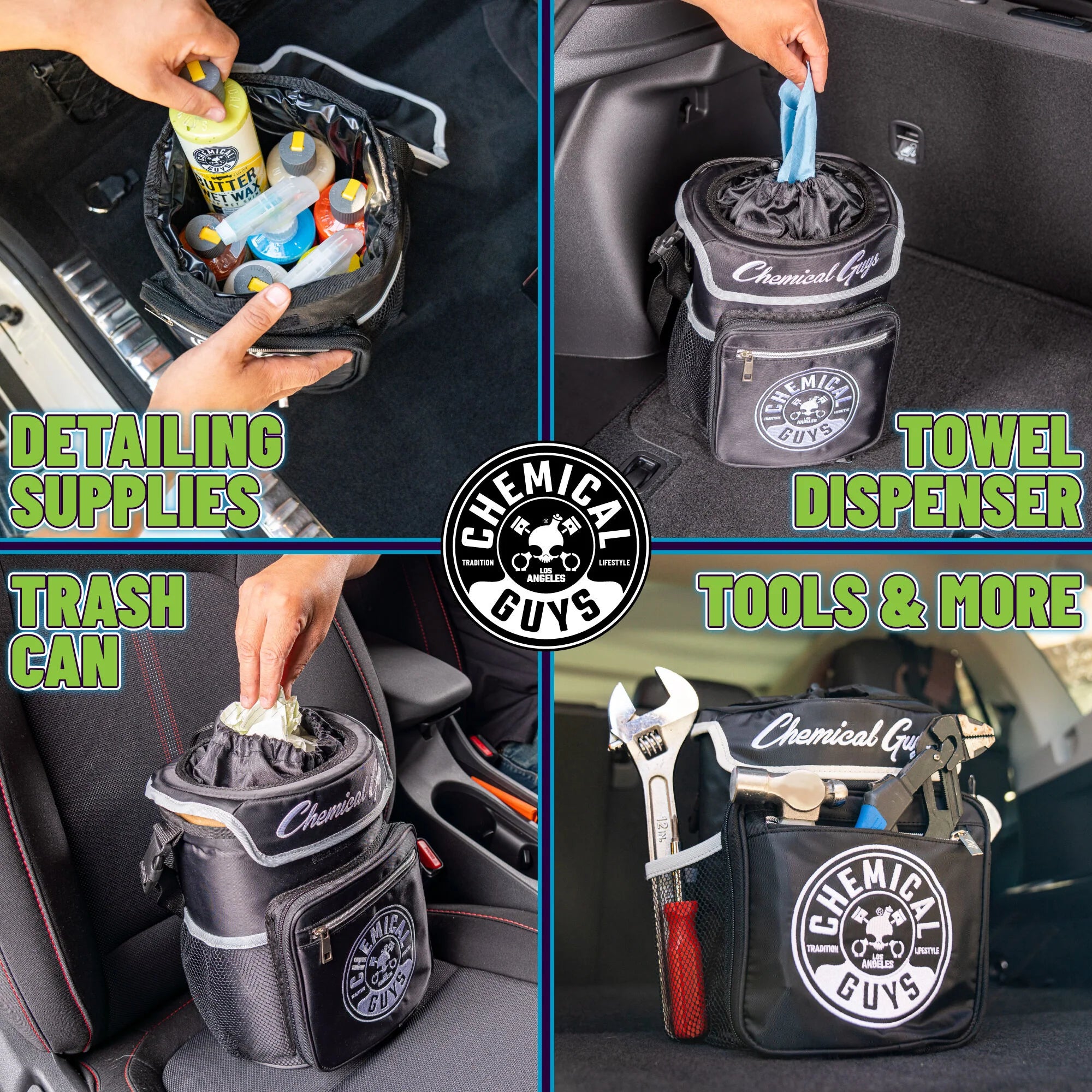 Chemical Guys The Dumpy Universal Storage Bin & Car Trash Can - Image 4