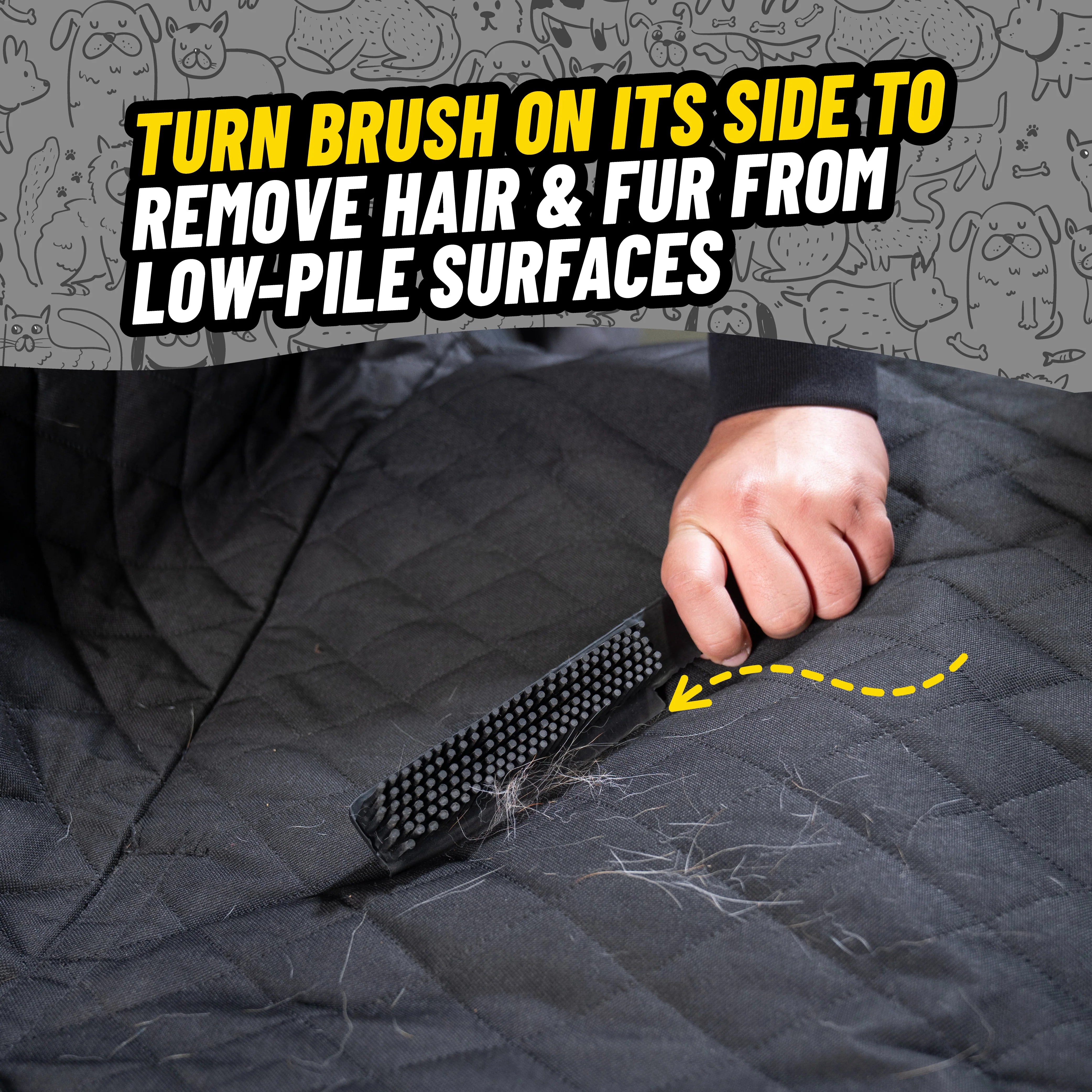 Chemical Guys Professional Rubber Pet Hair Removal Brush - Image 5