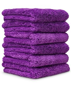 Chemical Guys Happy Ending Edgeless Microfiber Towels, 16x16 6-Pack
