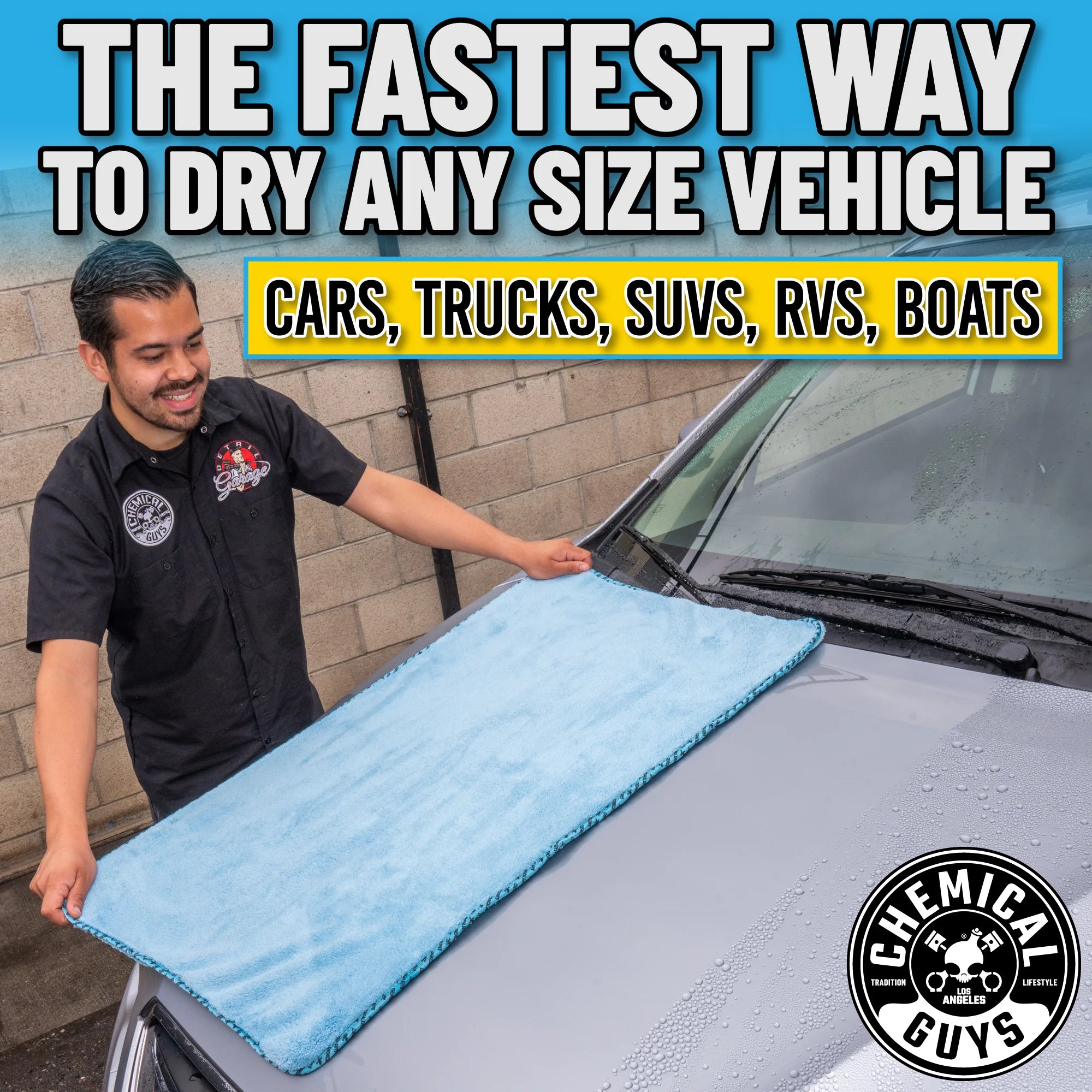 Chemical Guys Woolly Mammoth Microfiber Drying Towel - Image 4