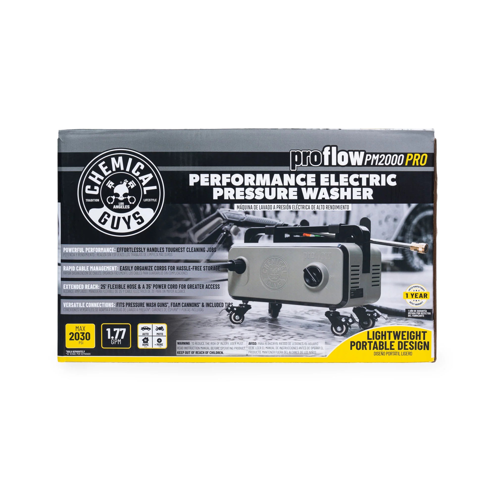 Chemical Guys ProFlow PM2000 Pro Performance Electric Pressure Washer - Image 10