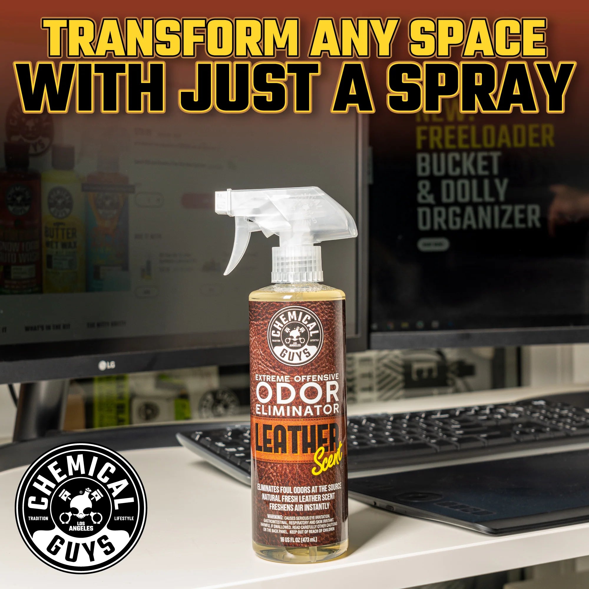 Chemical Guys Extreme Offensive Odor Eliminator Leather Scent - Image 9