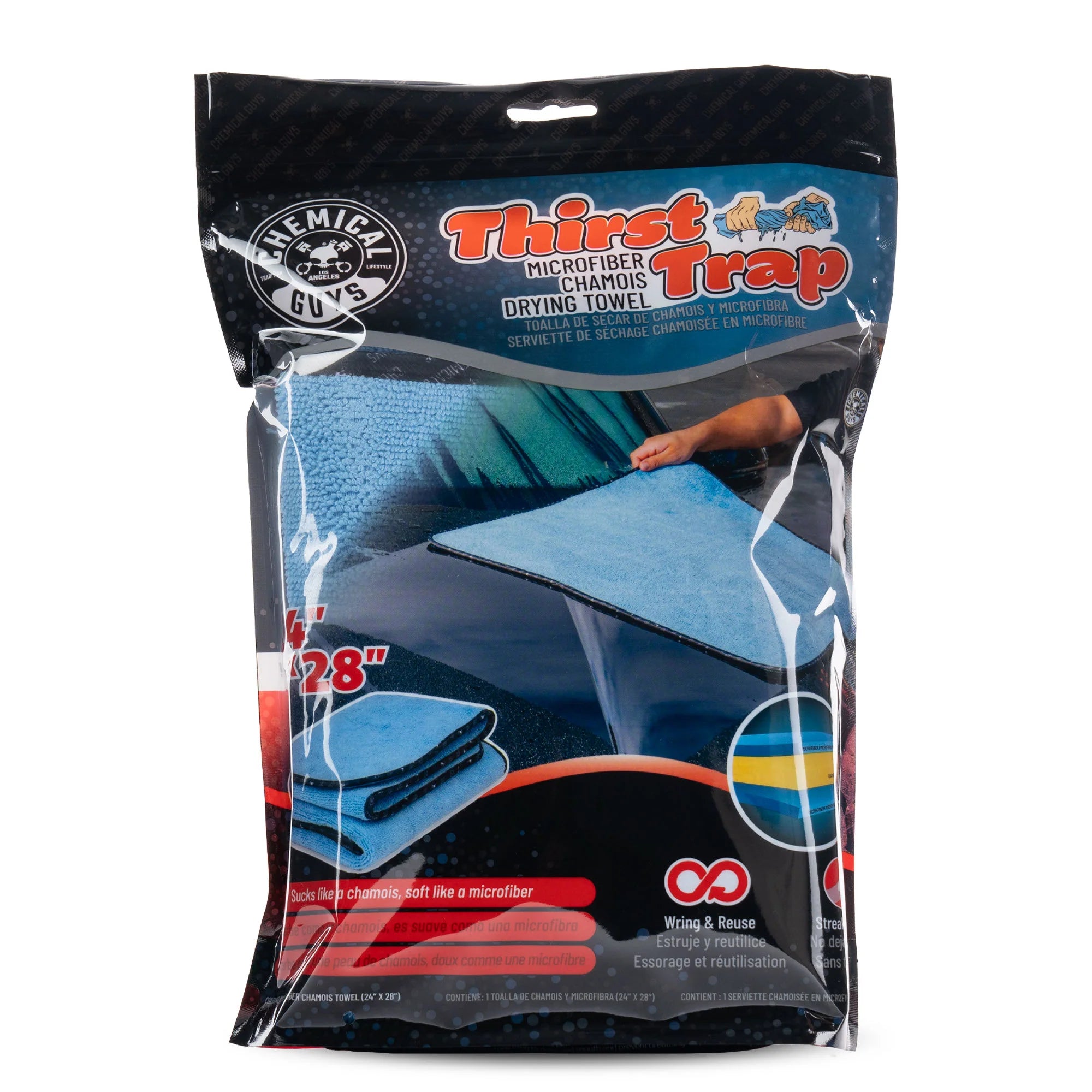 Chemical Guys Thirst Trap - Microfiber Chamois Drying Towel - Image 7
