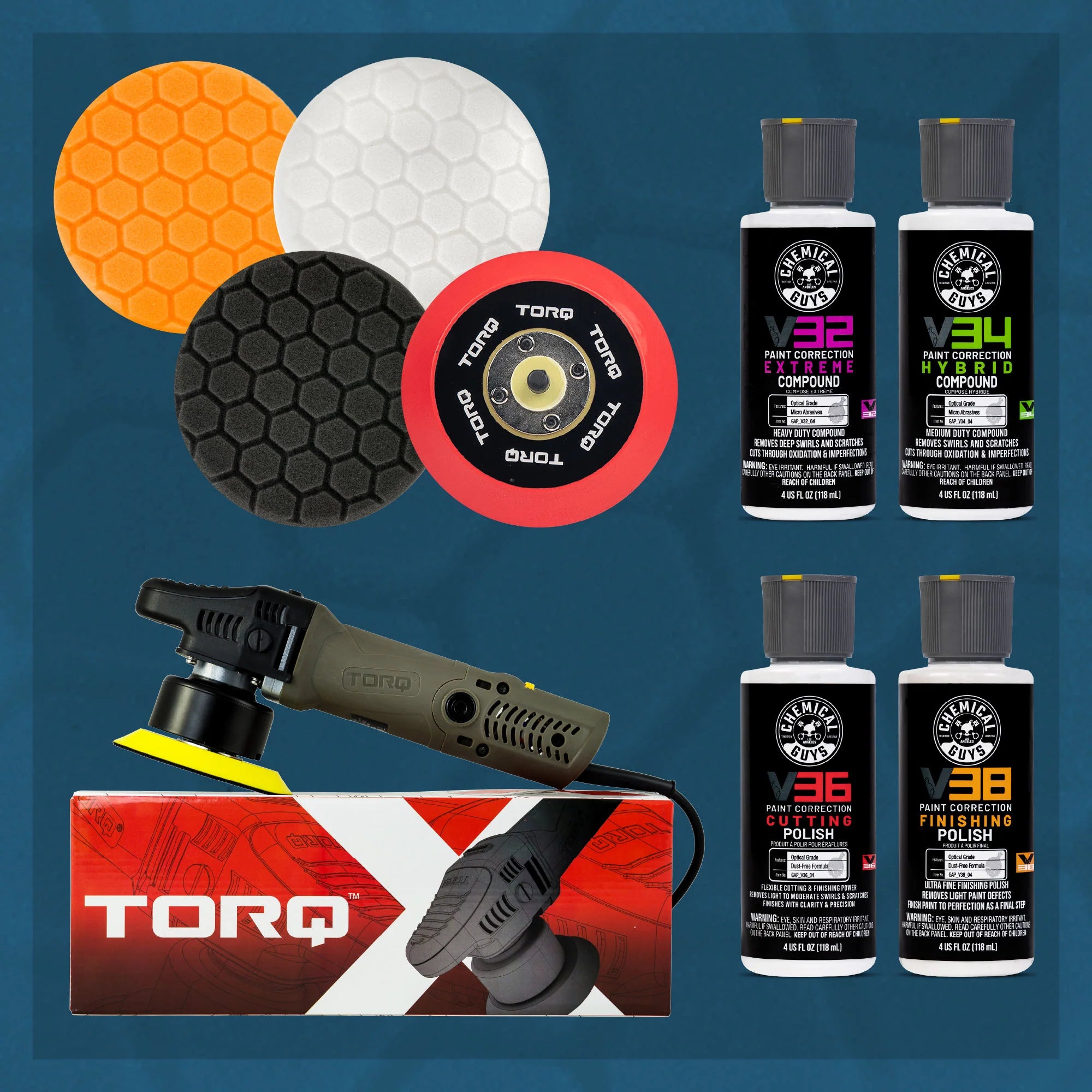 Chemical Guys TORQX Random Orbital Polisher Kit - Image 7
