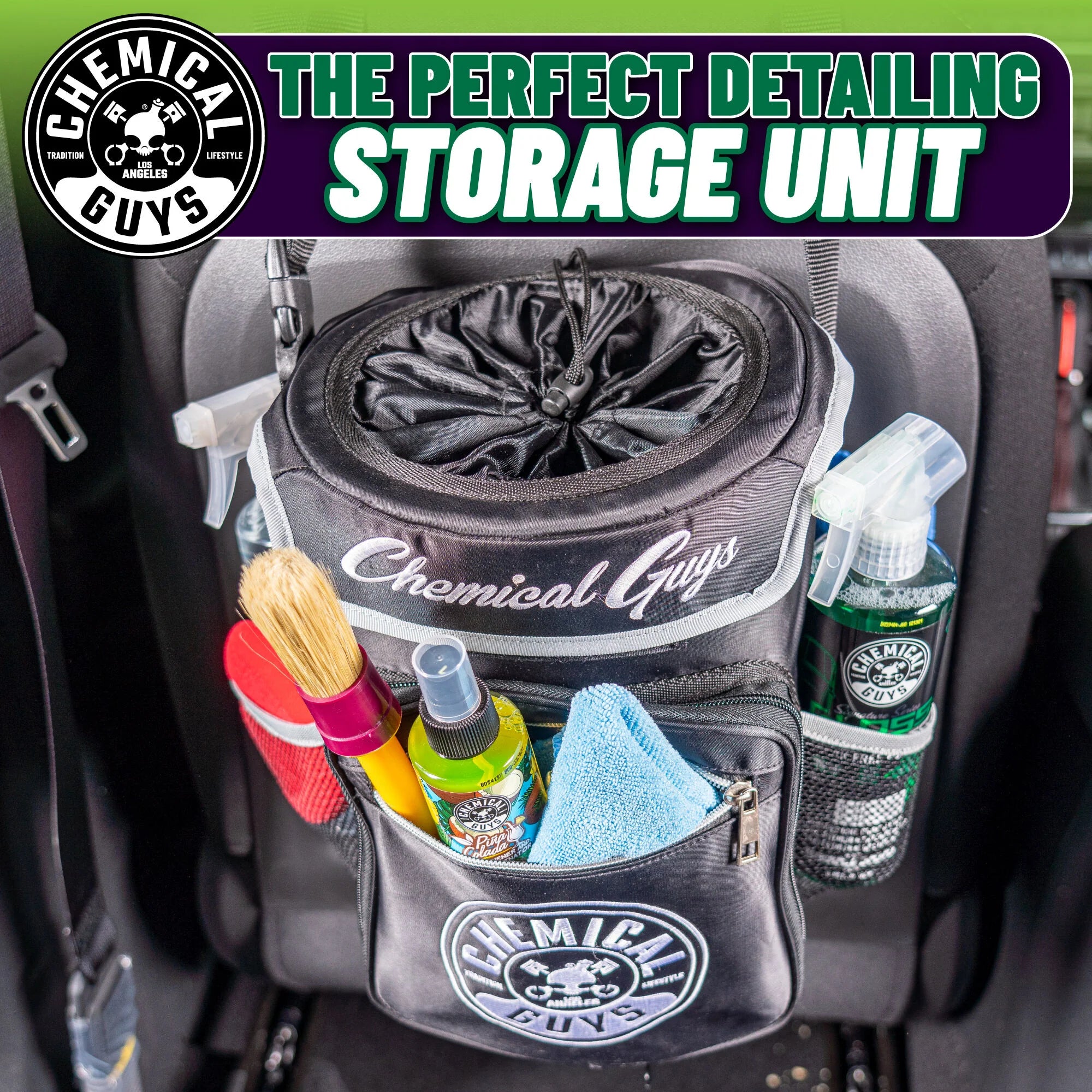 Chemical Guys The Dumpy Universal Storage Bin & Car Trash Can - Image 5