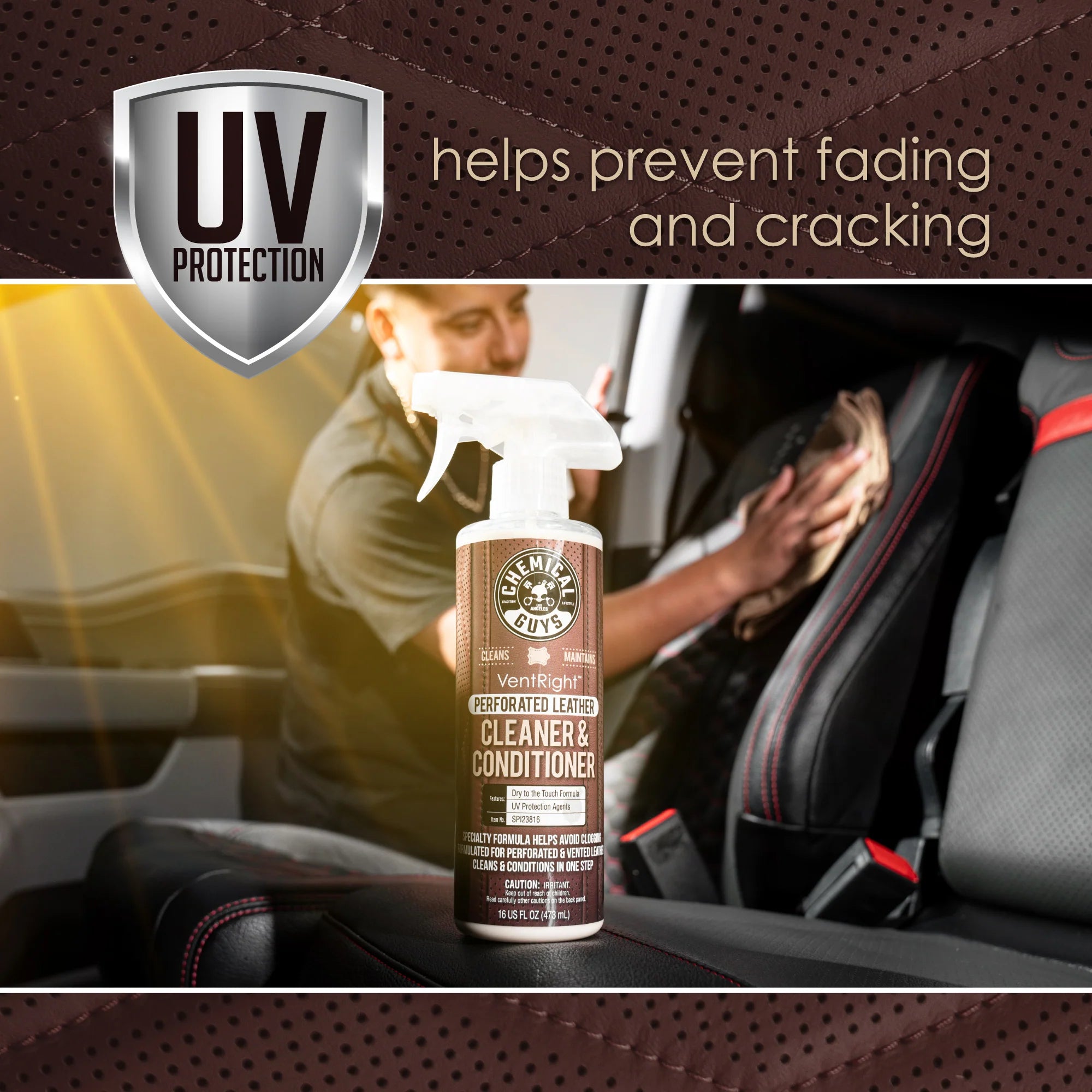 Chemical Guys Perforated Leather Care Kit - Image 6