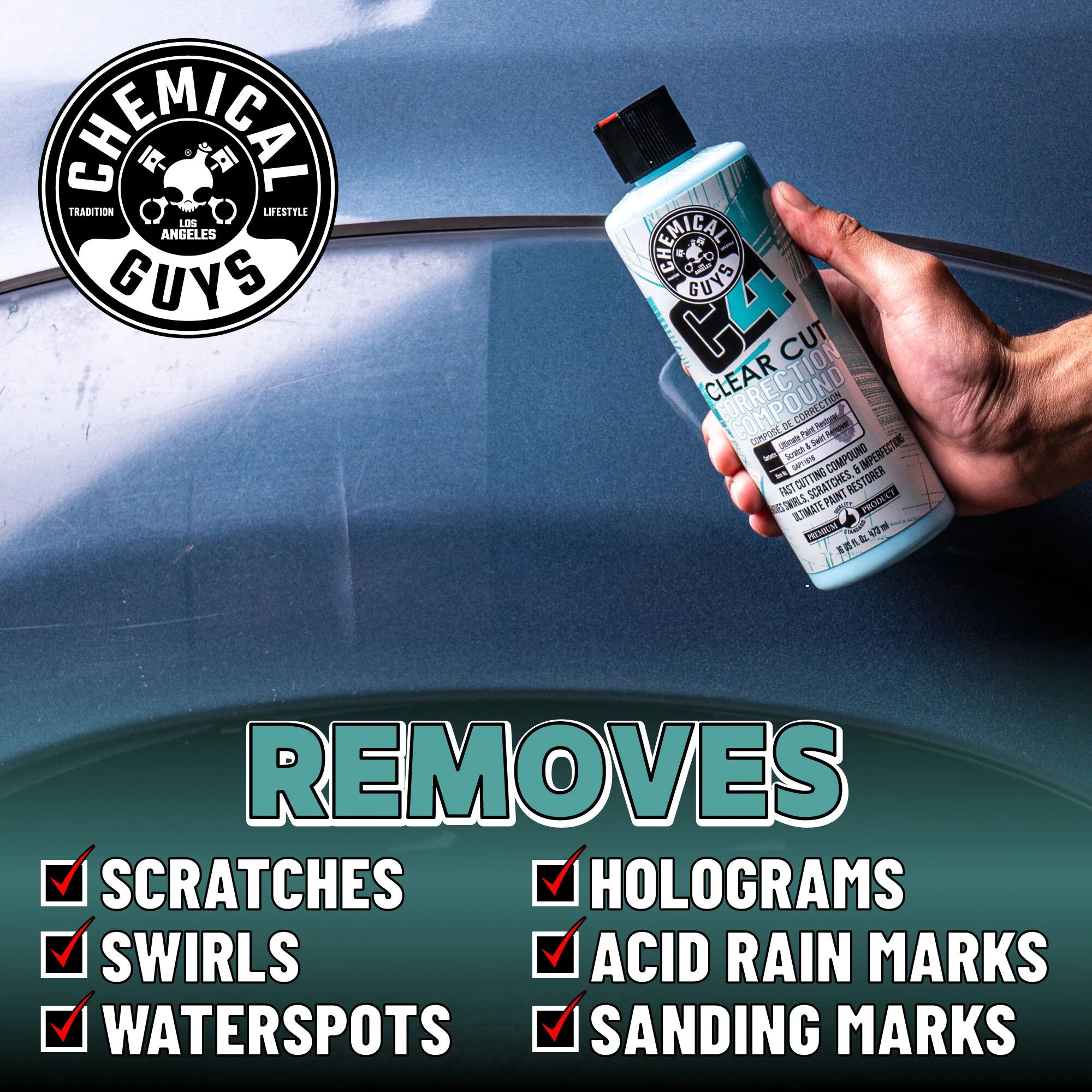 Chemical Guys C4 Clear Cut Correction Compound - Image 13