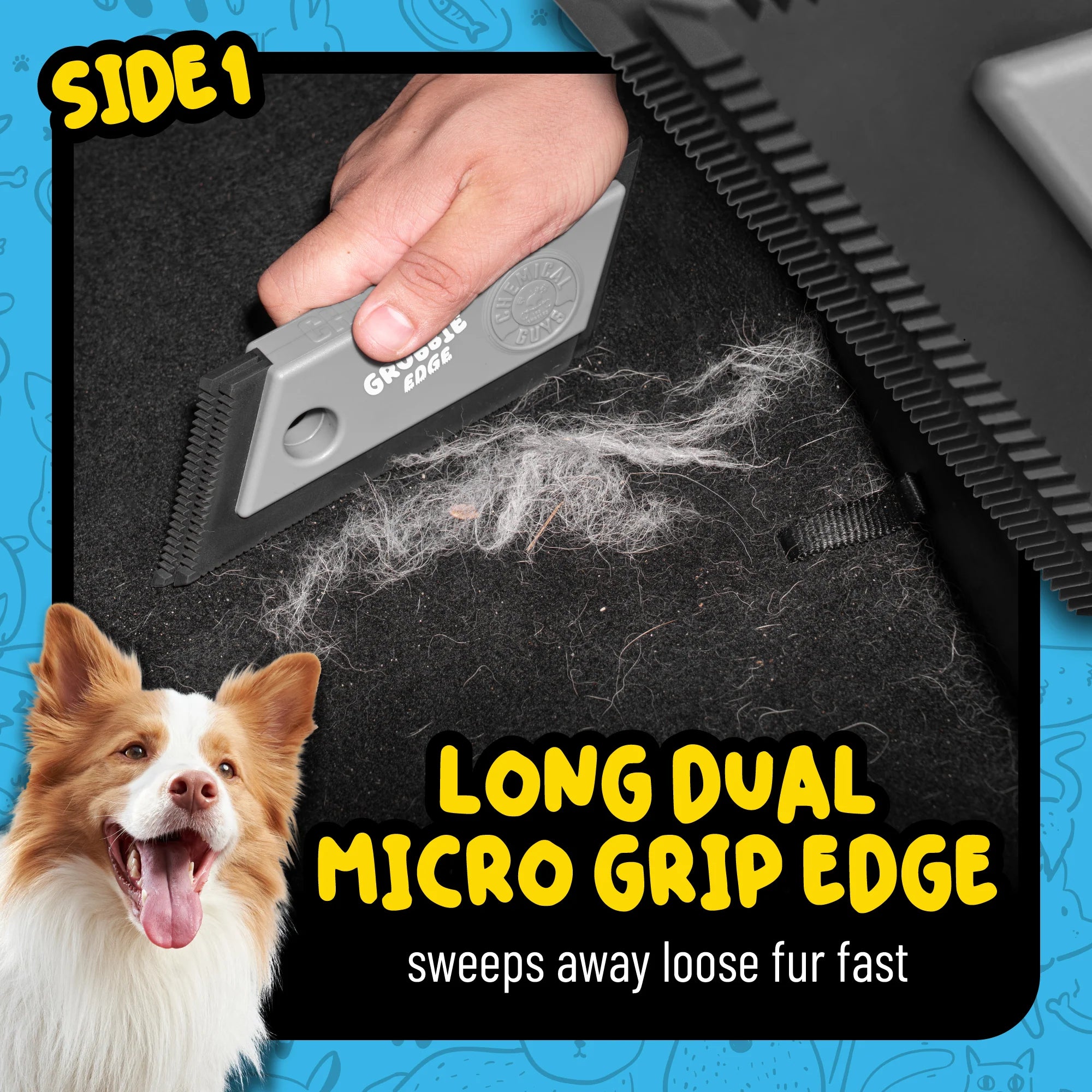 Chemical Guys Grubbie Edge Pet Hair Removal Tool - Image 7