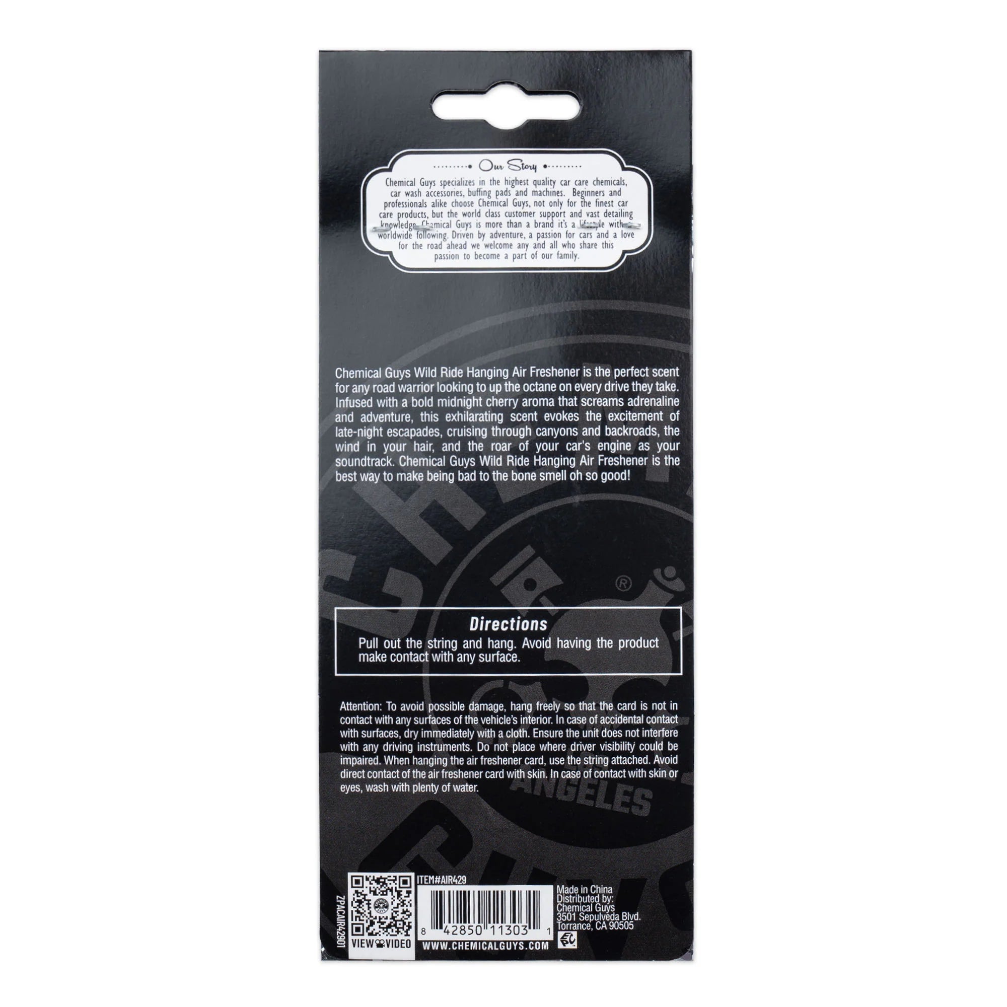 Chemical Guys Wild Ride Hanging Air Freshener - Image 6