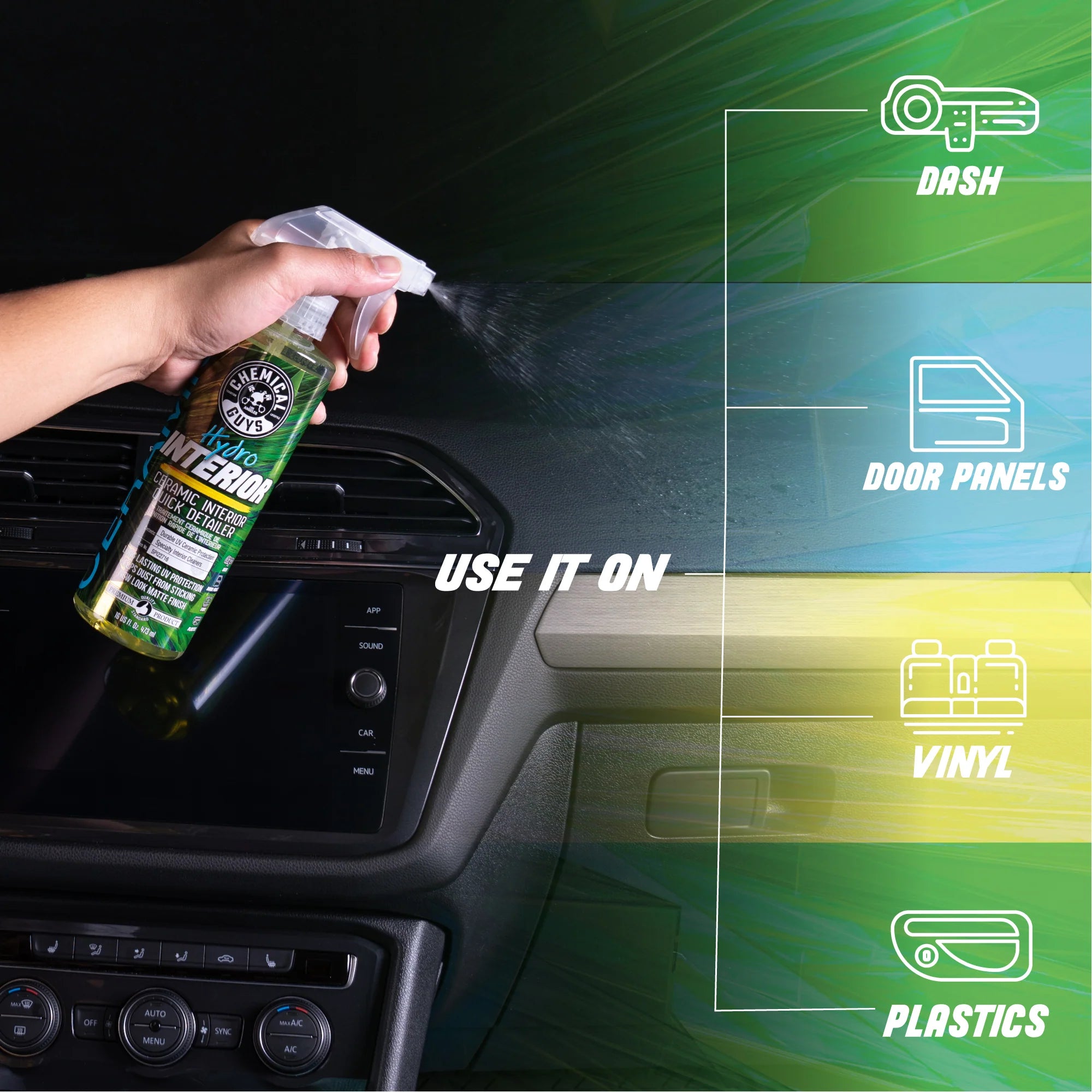 Chemical Guys HydroInterior Ceramic Quick Detailer - Image 7