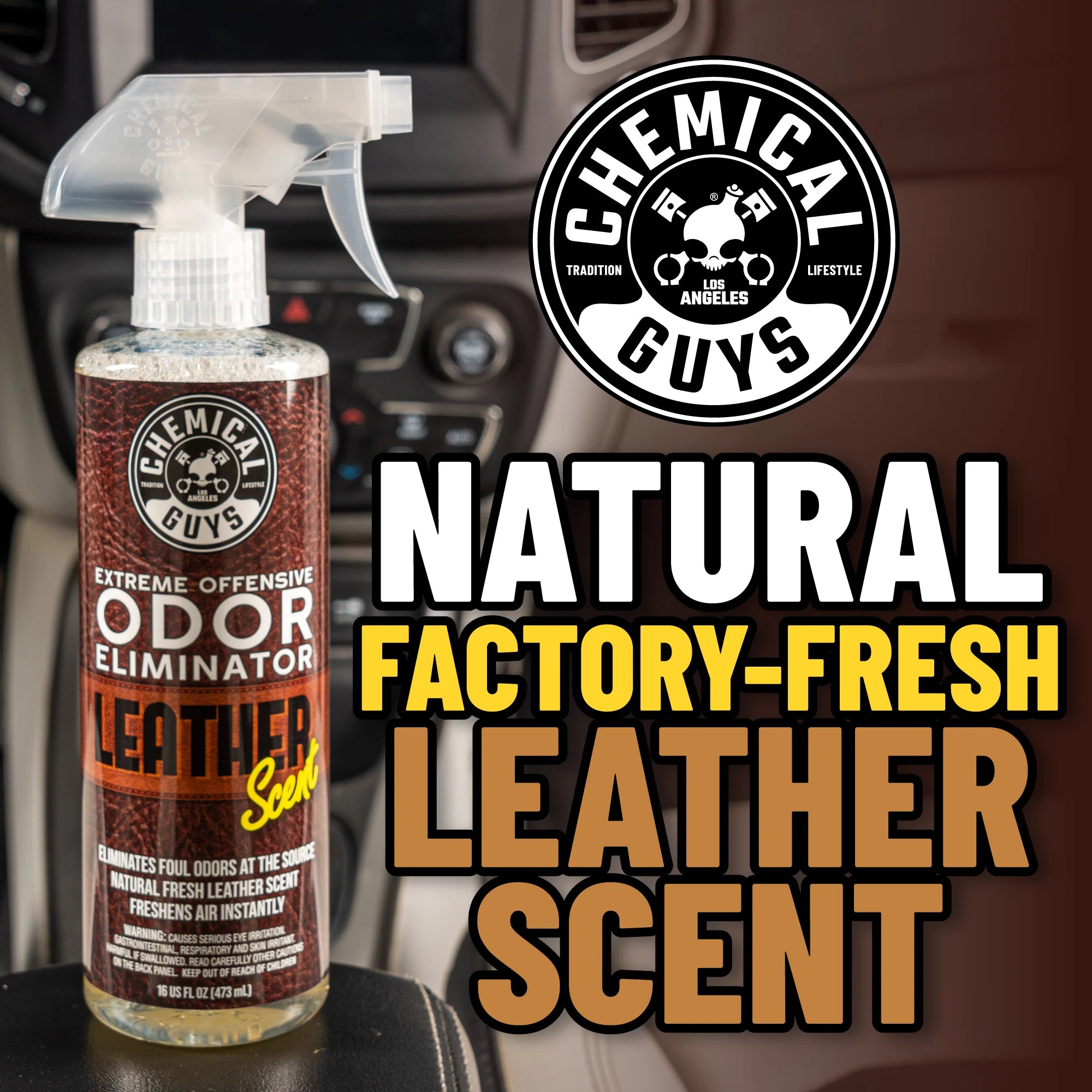 Chemical Guys Extreme Offensive Odor Eliminator Leather Scent - Image 5