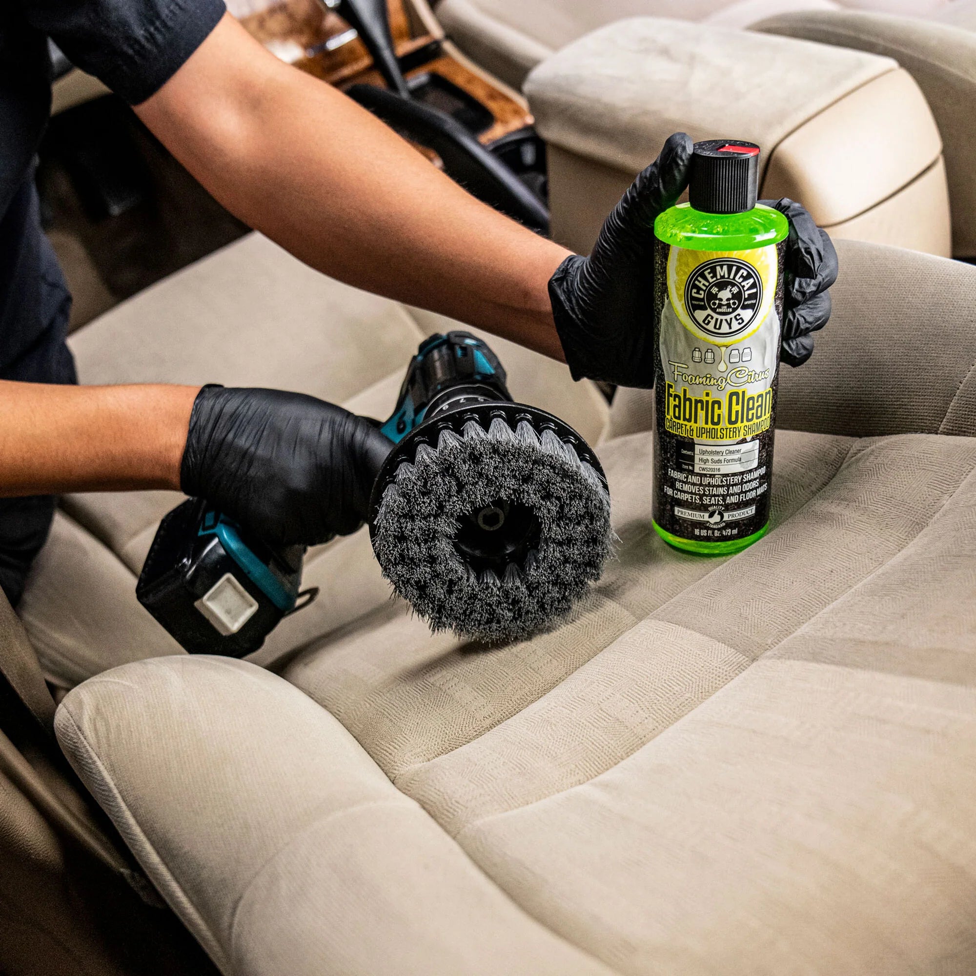 Chemical Guys Chemical Guys Spinner Multi-Surface Drill Brush, Light Duty - Image 4