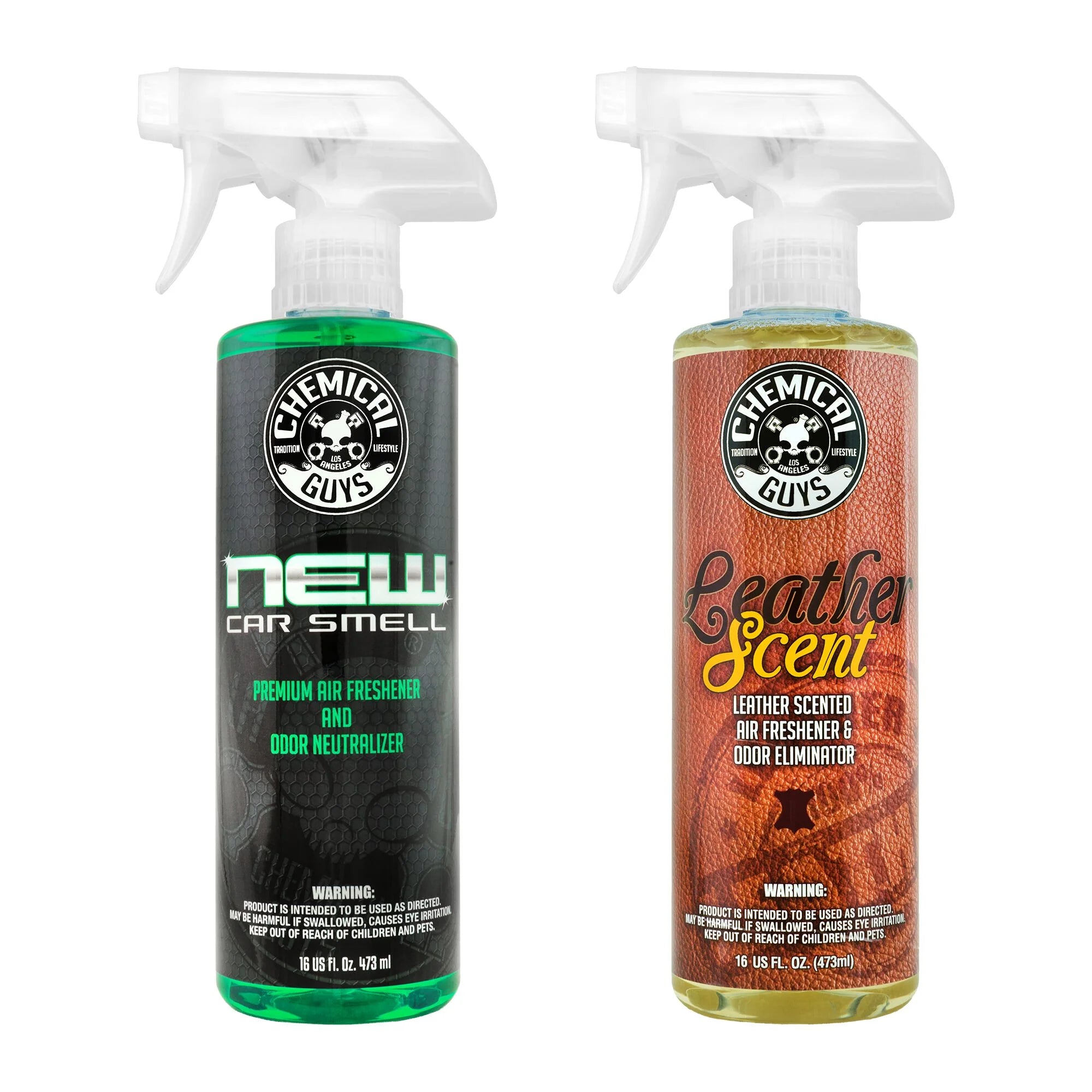 Chemical Guys New Car & Leather Air Scent Combo Bundle