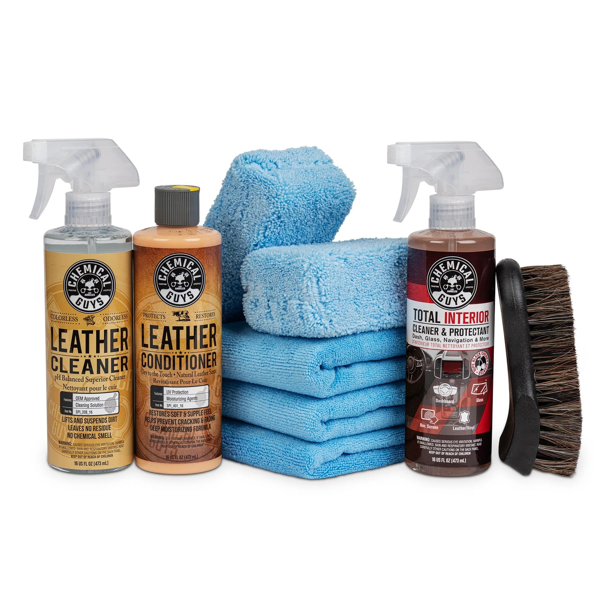 Chemical Guys Leather & Fabric Interior Cleaner Deluxe Kit