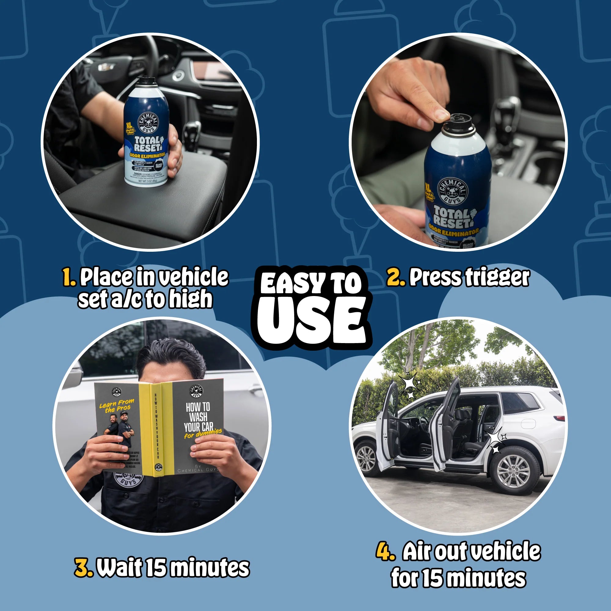 Chemical Guys Total Reset Odor Eliminator - Black Frost Scent - Image 4