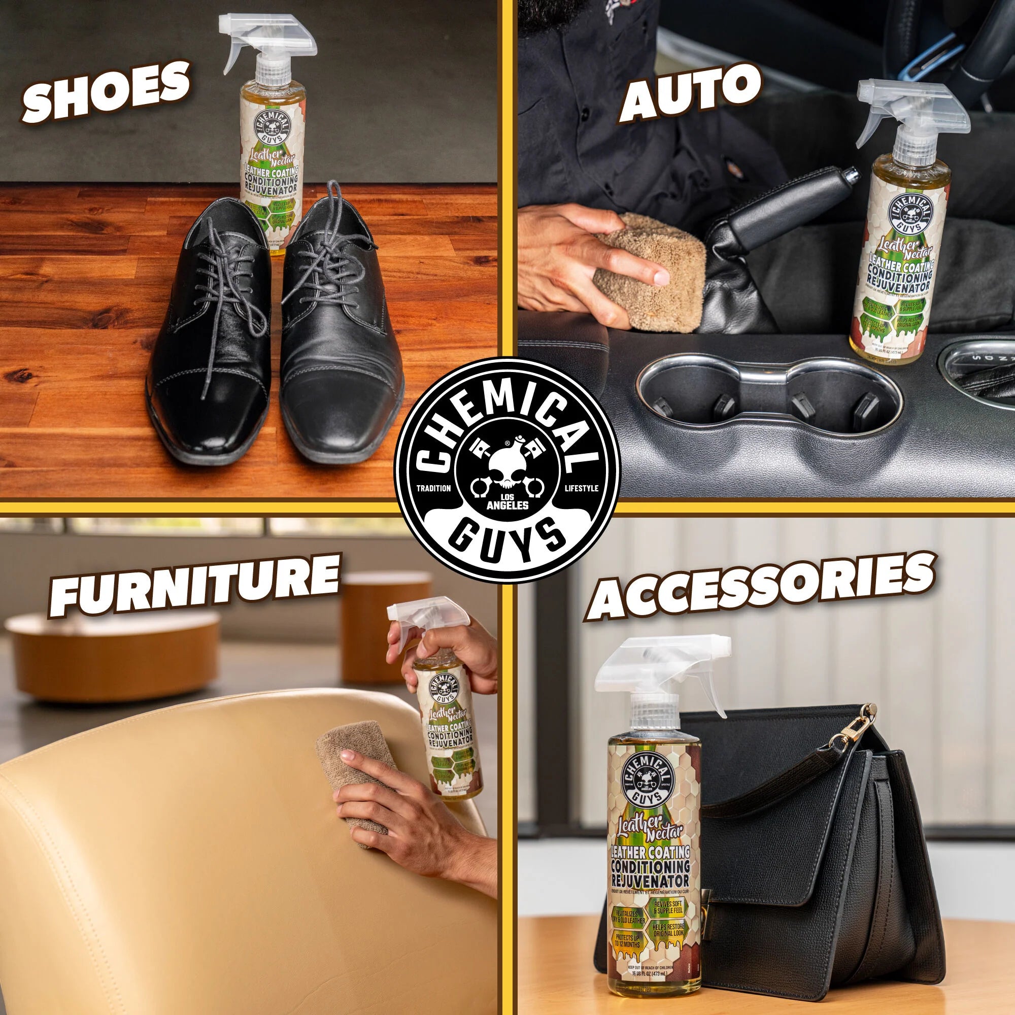 Chemical Guys Leather Nectar Leather Coating Conditioning Rejuvenator - Image 4