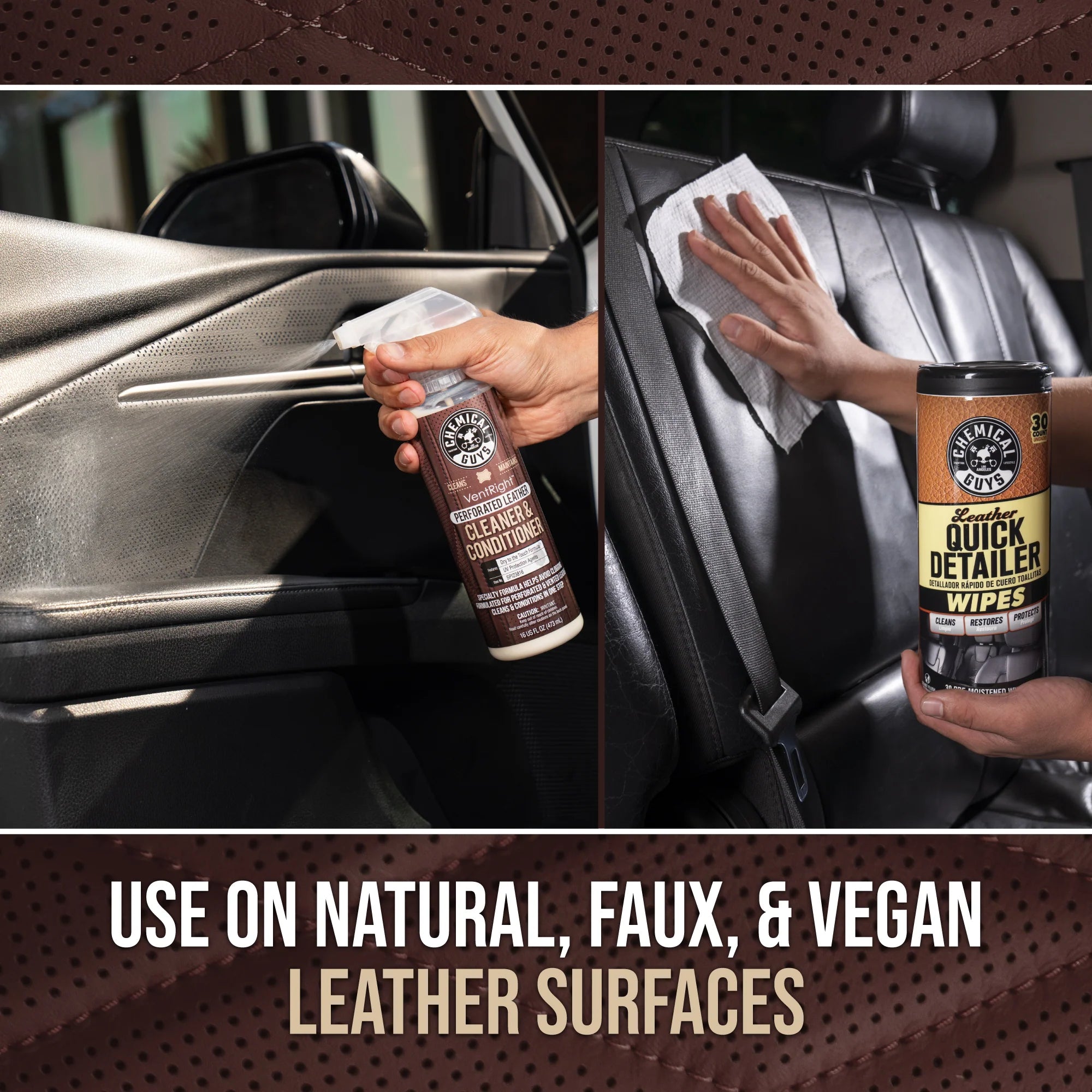 Chemical Guys Perforated Leather Quick Detail Kit - Image 3