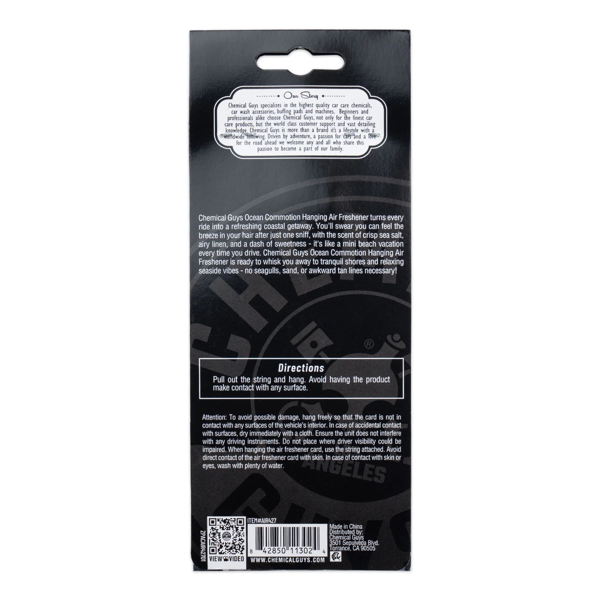 Chemical Guys Ocean Commotion Hanging Air Freshener - Image 7