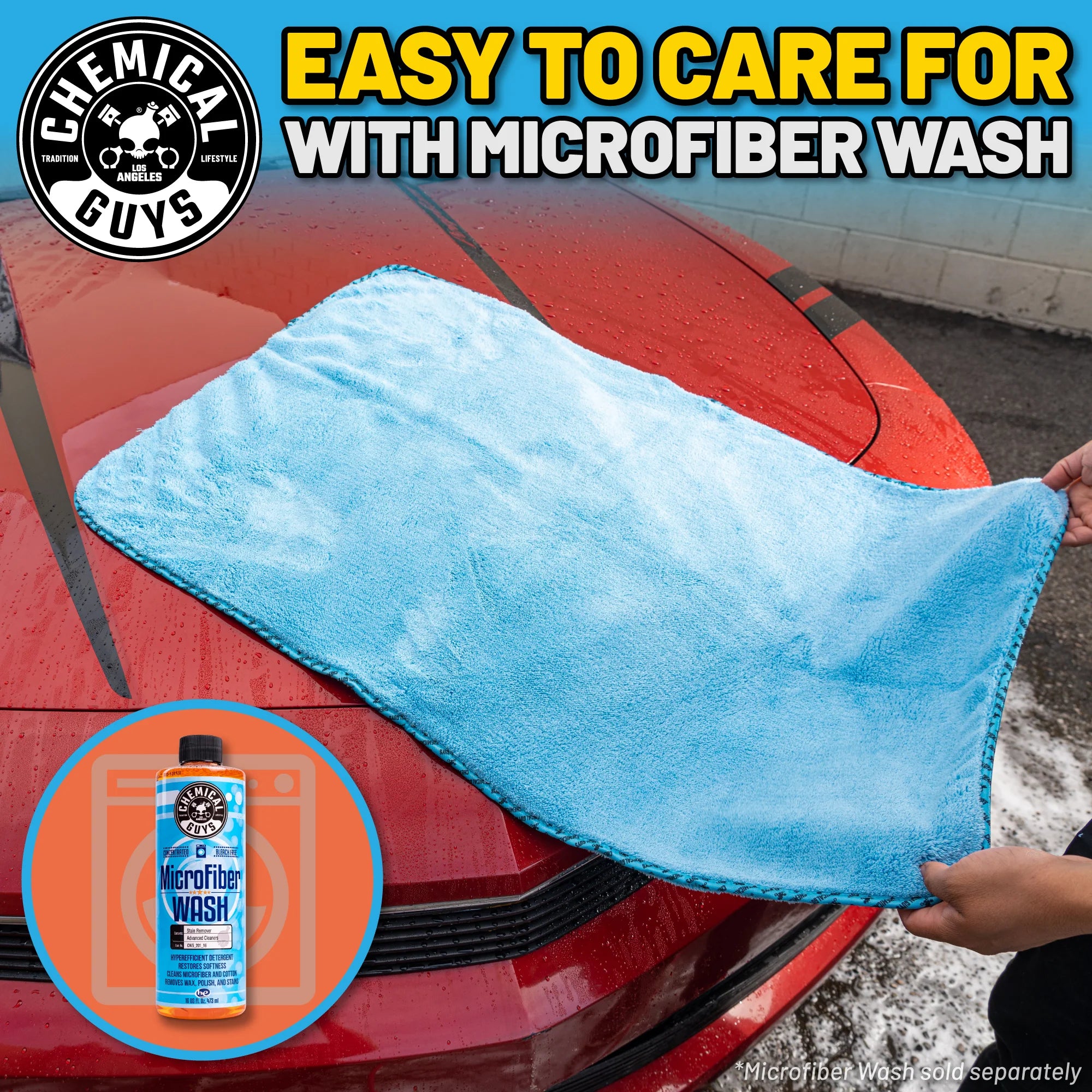 Chemical Guys Woolly Mammoth Microfiber Drying Towel - Image 7