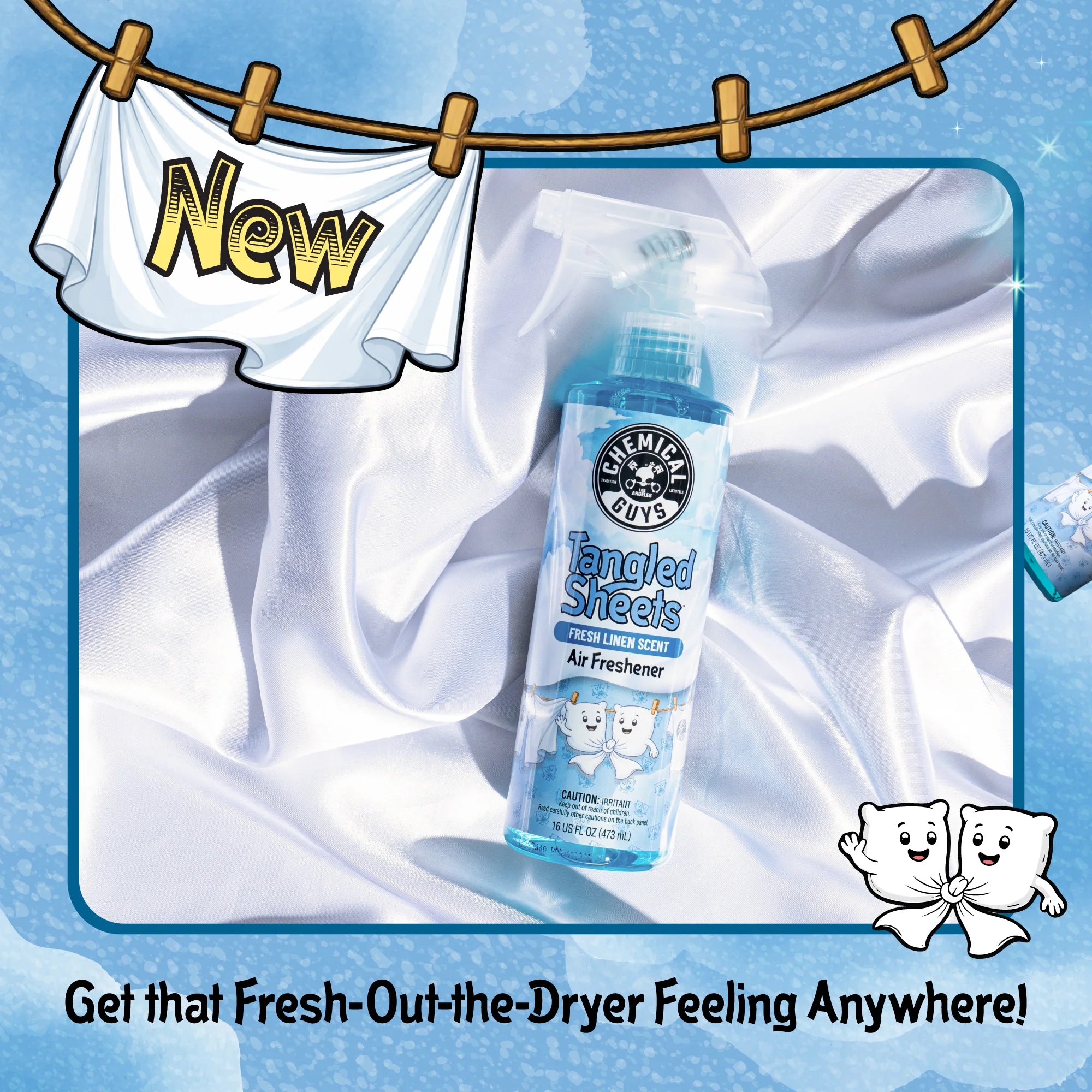 Chemical Guys Tangled Sheets Fresh Linen Scent Air Freshener Spray - Image 2