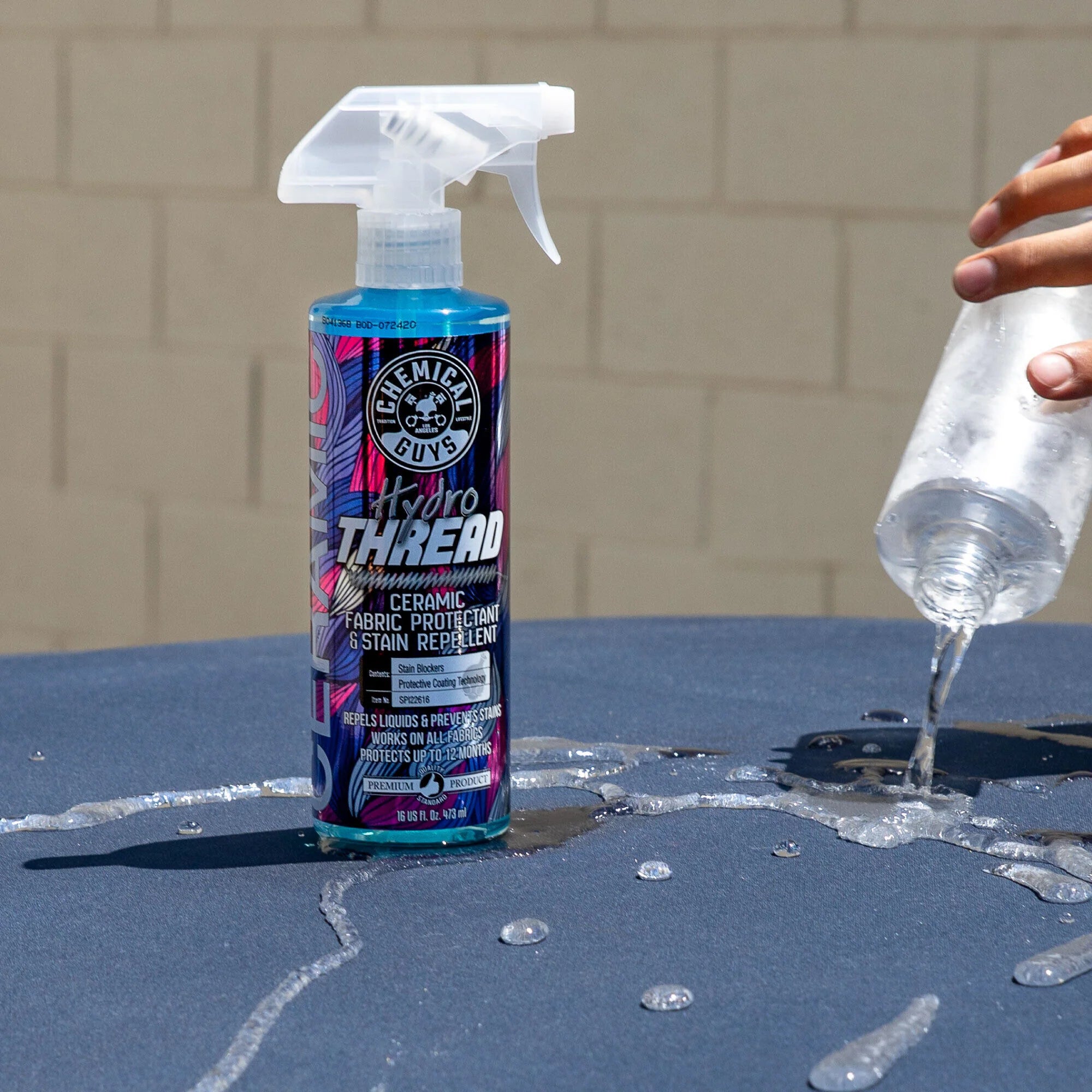 Chemical Guys HydroThread Ceramic Fabric Protectant & Stain Repellent - Image 15