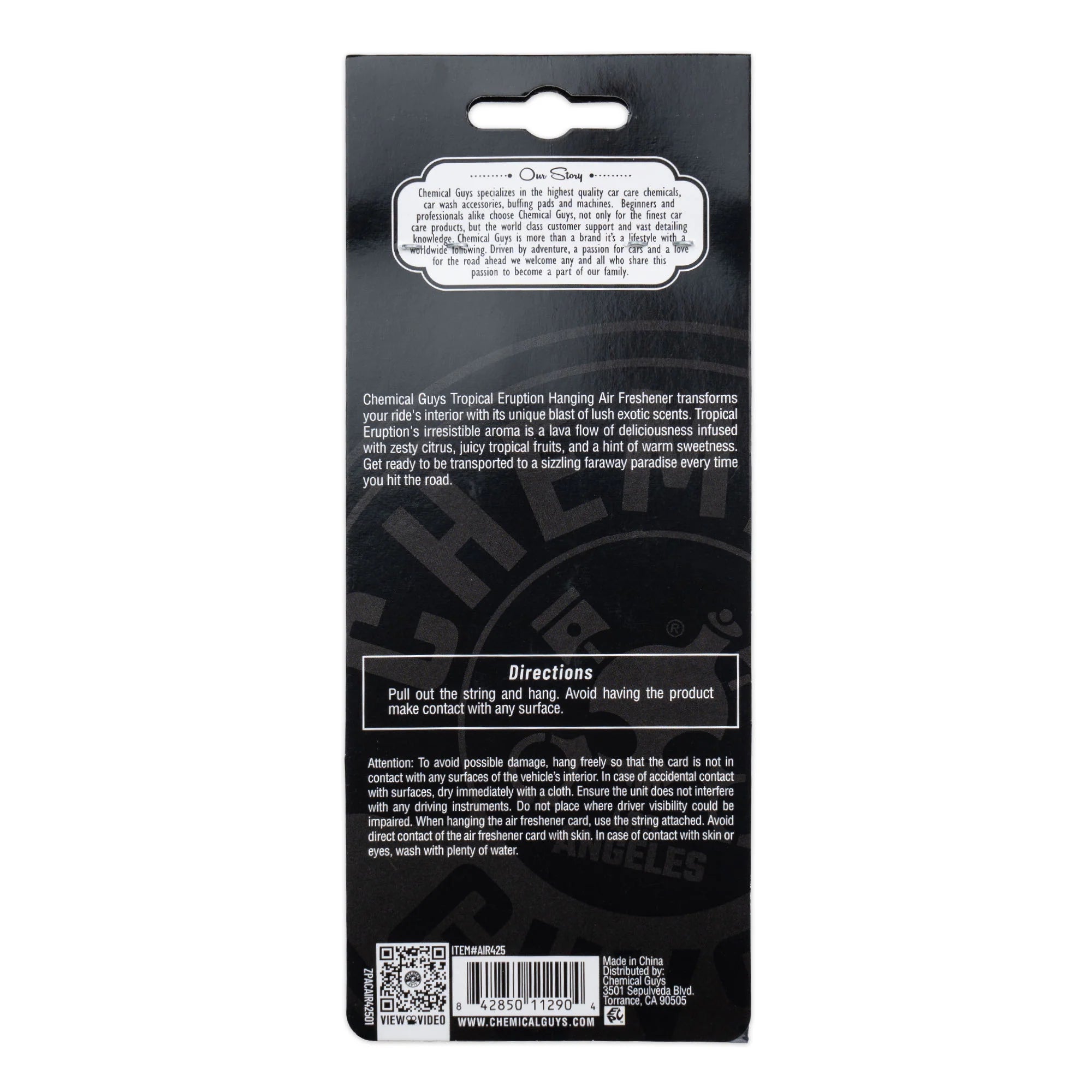 Chemical Guys Tropical Eruption Hanging Air Freshener - Image 7