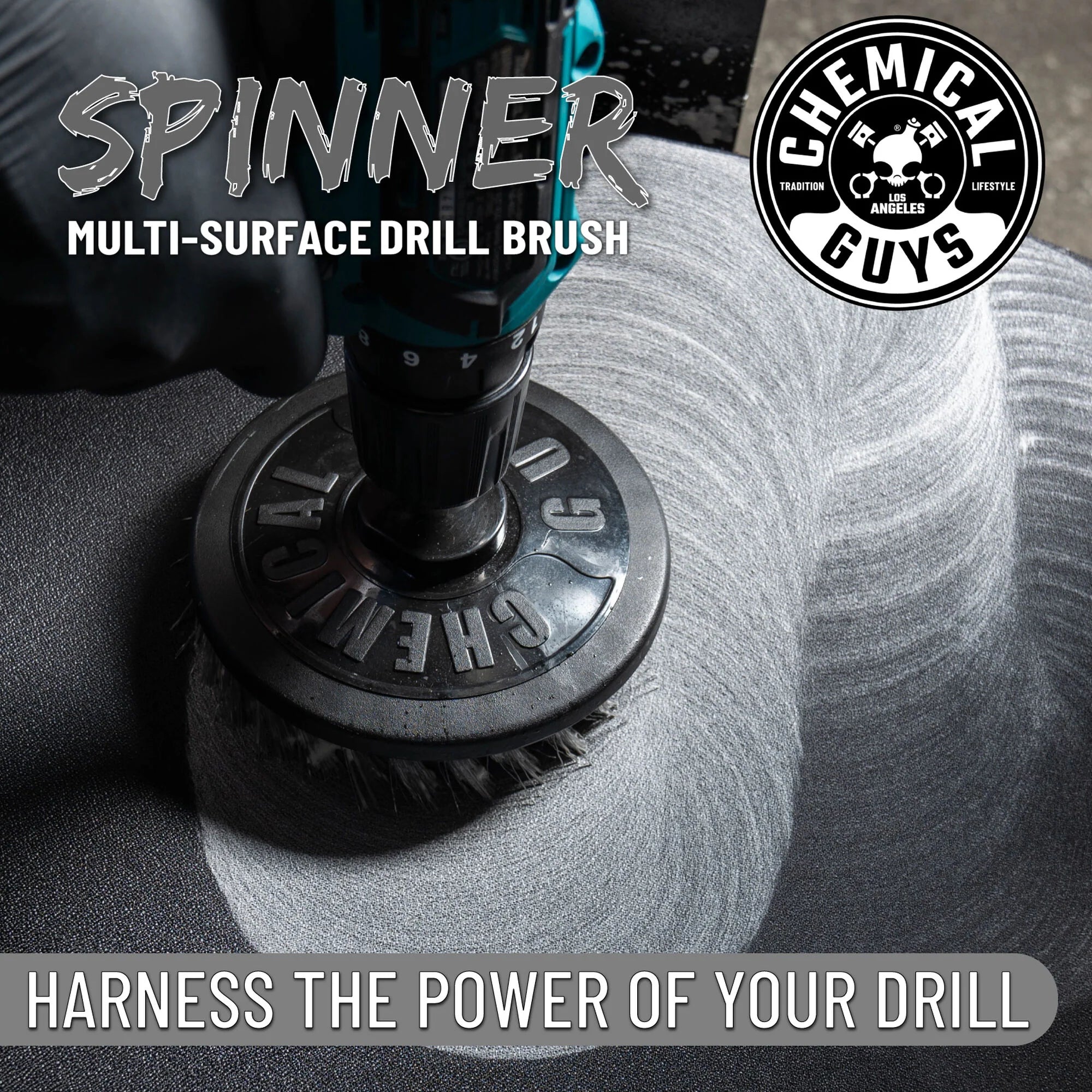 Chemical Guys Chemical Guys Spinner Multi-Surface Drill Brush, Light Duty - Image 15